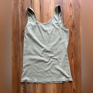Stretchy ribbed tank L
